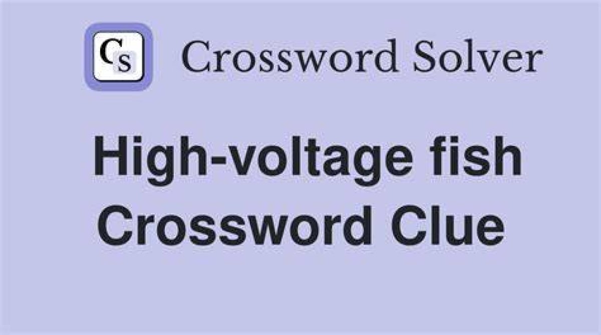 High-Voltage Weapon Crossword Clue and Answer ·