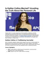 Is Kaitlan Collins Married? Unveiling the Personal Life of the Acclaimed Journalist