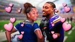Justin Jefferson and Tianna Harris