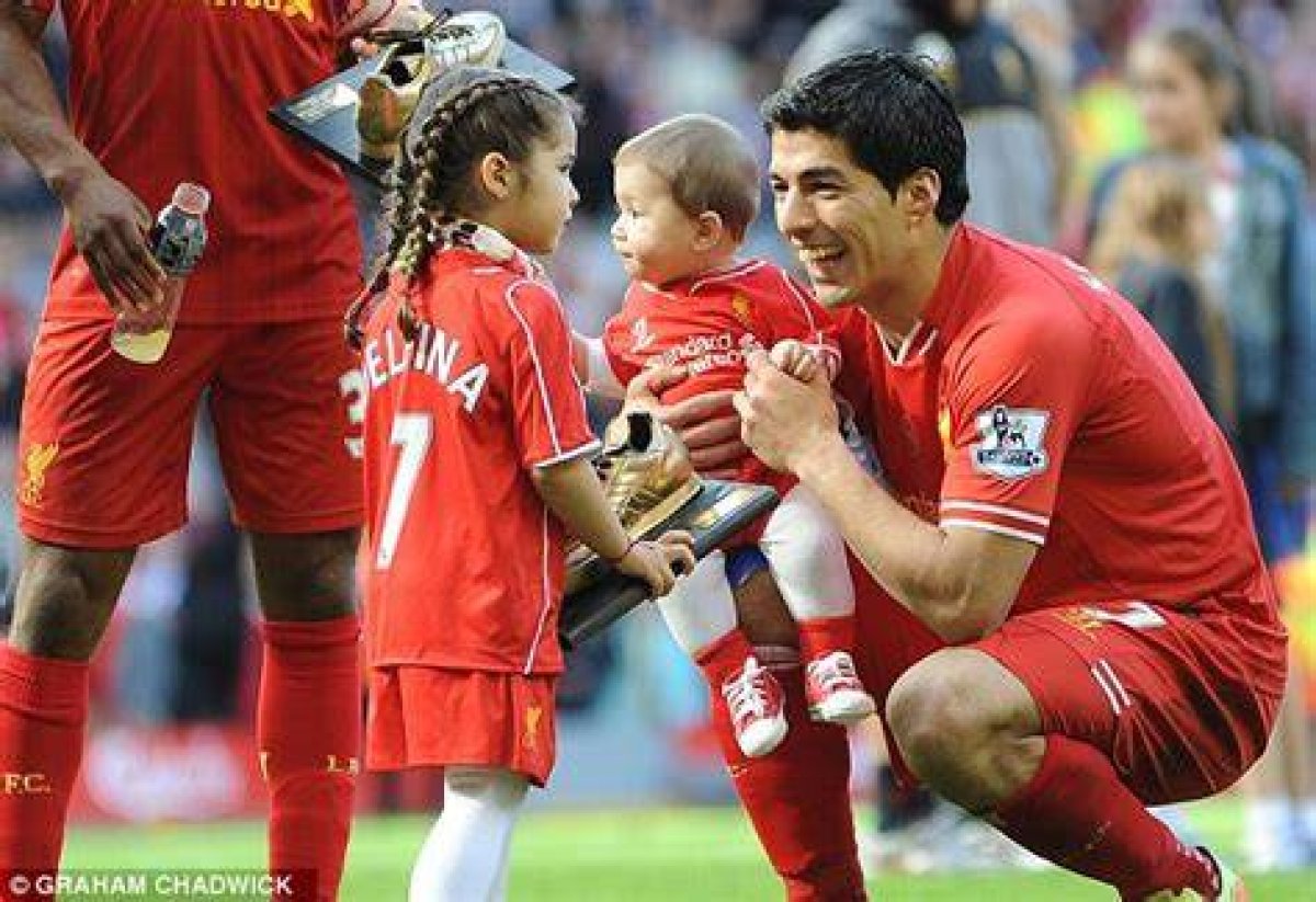 Luis Suarez: a Doting Father of Three