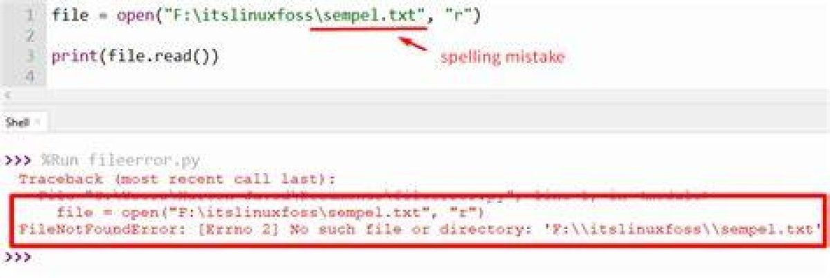 No Such File or Directory |
